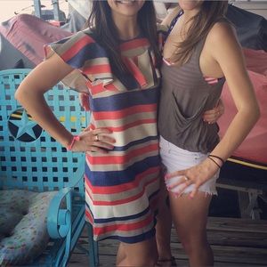 Asia red white and blue dress size 2